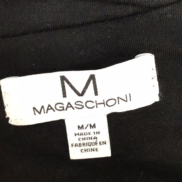 Magaschoni black knit one button blazer M - Picture 7 of 9